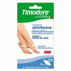 Timodore - Timodore cerotto antivesciche dorso e pianta piede 5 pezzi