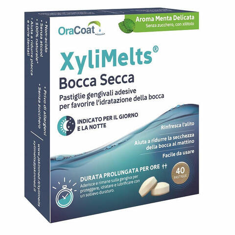 Xylimelts 40 pastiglie menta delicata