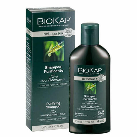 Biokap bellezza bio shampoo purificante cosmos ecocert 200ml biosline