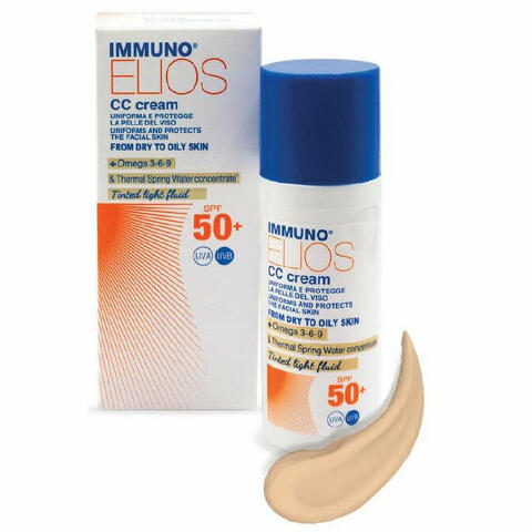 Immuno elios cc cream spf50+ tinted light 40ml