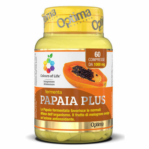 Colours of life fermenta papaia plus 60 compresse 1000mg