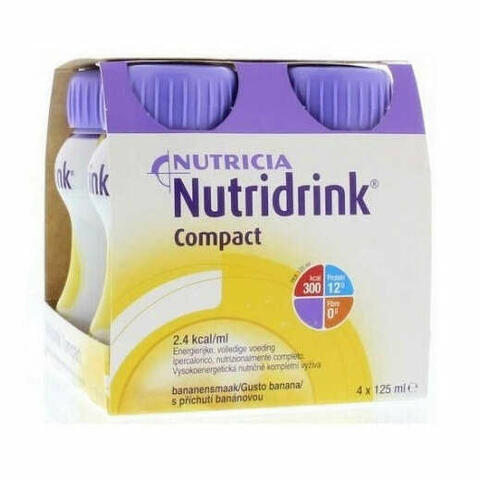 Nutricia nutridrink compact gusto banana 4 bottiglie da 125ml