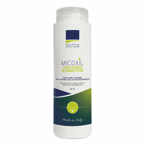 Micoxil active cleanser detergente per corpo e capelli ph 4,5 250ml