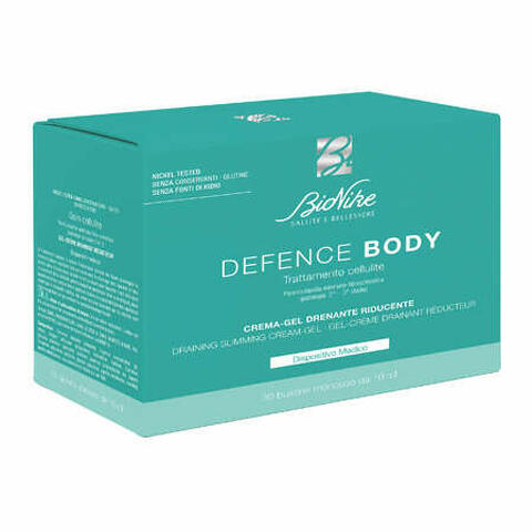 Defence body trattamento cellulite crema gel drenante riducente 30 bustine da 10ml