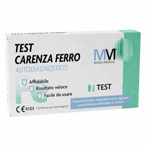 Munus medical test autodiagnostico carenza di ferro