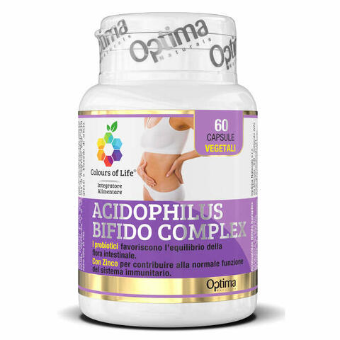 Colours of life acidophilus bifido complex 60 capsule vegetali 500mg