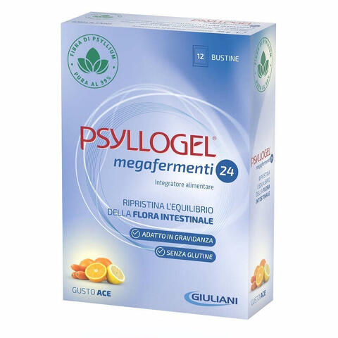 Psyllogel megafermenti 24 ace 12 buste 3 g