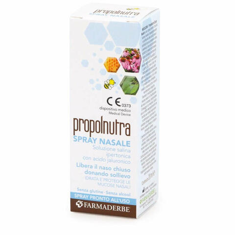 Propolnutra spray nasale soluzione salina ipertonica con acido ialuronico 20ml