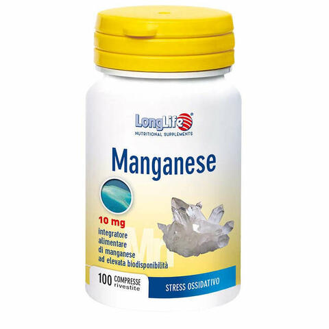 Longlife manganese 10mg 100 compresse