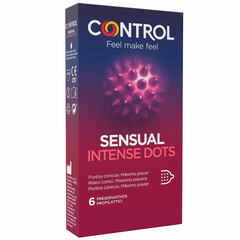 Control sensual intense dots 6 pezzi