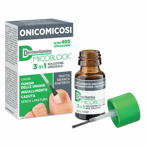 Dermovitamina micoblock 3 in 1 onicomicosi soluzione ungueale 7ml