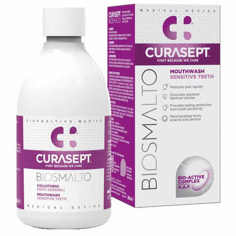 Curasept biosmalto collutorio denti sensibili 300ml