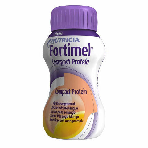 Nutricia fortimel compact protein gusto pesca e mango 4 bottiglie da 125ml