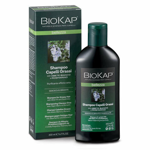 Biokap bellezza shampoo capelli grassi 200ml biosline