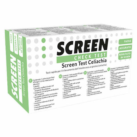 Screen test rapido screen test celiachia per rilevazione intolleranza glutine 1 pezzo
