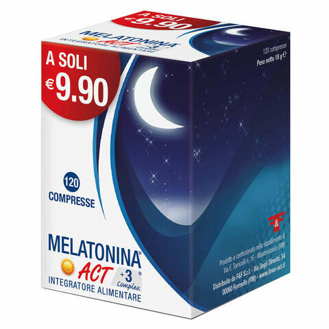 Melatonina act +3 complex 120 compresse