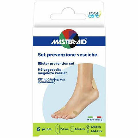 Protezione vesciche master-aid footcare mix 6 pezzi a3