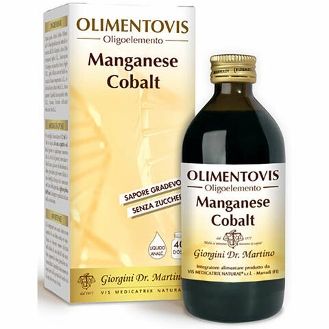 Olimentovis oligoelemento manganese cobalt liquido analcolico senza zuccheri 200ml 40 dosi