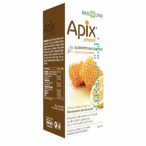 Apix propoli sciroppo balsamico senza conservanti 150ml biosline