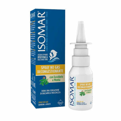 Isomar soluzione acqua mare naso ipertonica naso spray decongestionante 30ml