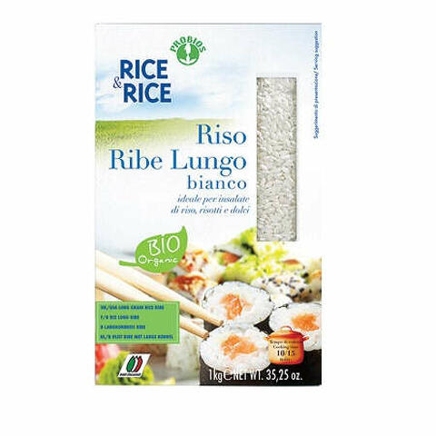 Rice&rice riso lungo ribe bianco 1 kg