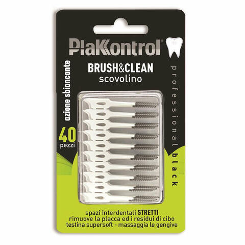 Plakkontrol brush & clean carbon 40 pezzi