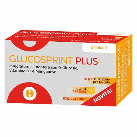 Glucosprint plus arancia 6 fialoidi da 25ml