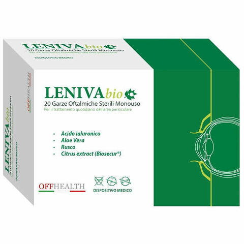 Garze oftalmiche leniva biosecur 20 pezzi