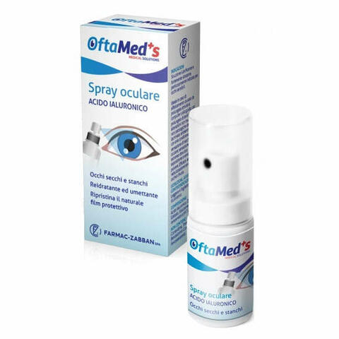 Oftamed's spray culare occhi secchi e stanchi acido ialuronico 10ml