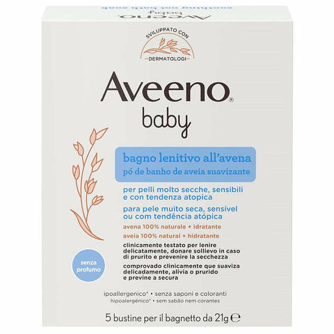 Aveeno baby colloidal polvere bagno 5 x 21 g