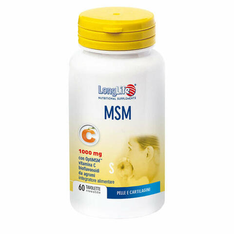 Longlife msm 1000mg 60 tavolette