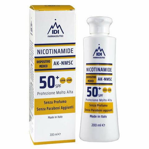 Nicotinamide ak-nmsc 50+SPF protezione molto alta 200ml