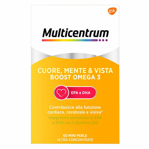 Multicentrum cuore mente e vista boost omega 3 60 mini perle