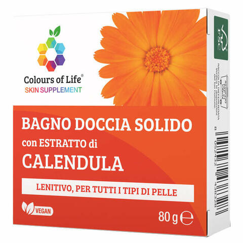 Colours of life calendula bagno doccia solido 80 g