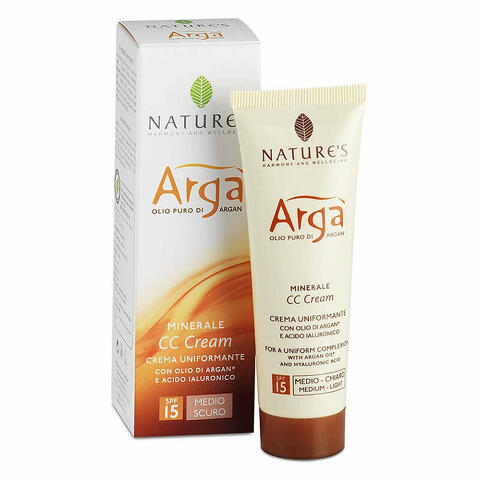 Arga' cc cream viso medio scura 50ml nature's