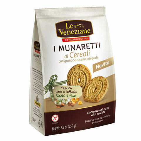 Munaretti biscotti cereali grano saraceno integrale 250 g