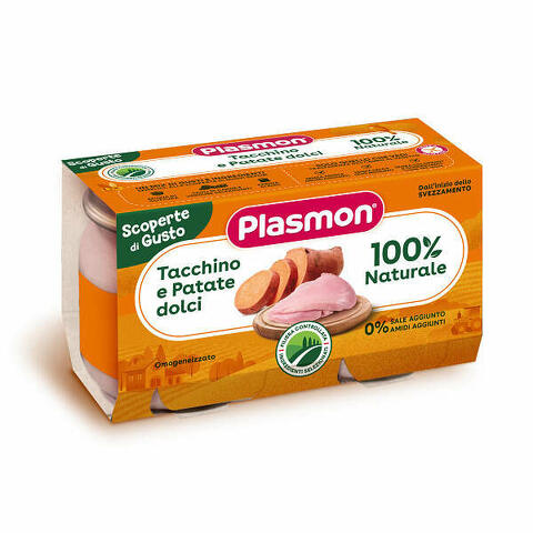 Plasmon omogeneizzati tacchino patate dolci 2 pezzi da 120 g