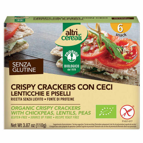 Crispy crackers con ceci 110 g