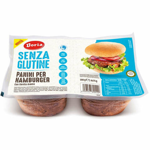 Doria panini hamburger 4x75 g