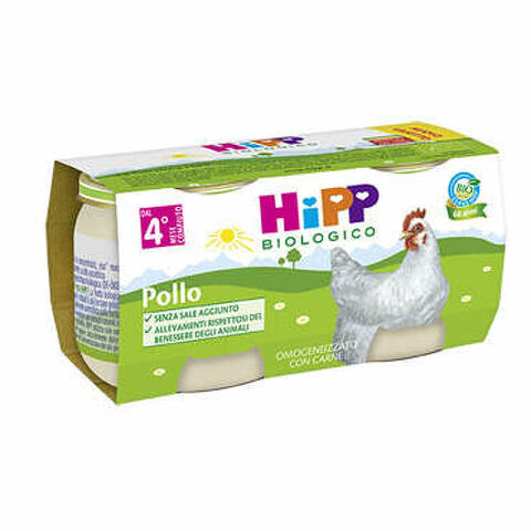 Hipp bio hipp bio omogeneizzato pollo 2x80 g