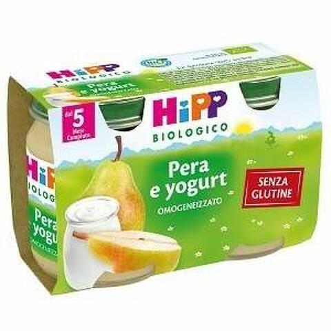 Hipp bio omogeneizzato pera yogurt 125 g 2 pezzi