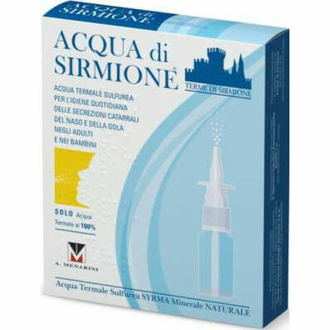 Acqua sirmione minerale naturale 6 fiale 15ml