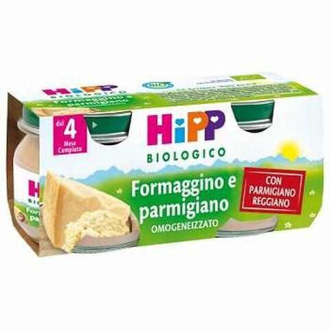 Hipp bio omogeneizzato parmigiano 80 g 2 pezzi