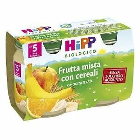 Hipp bio omogeneizzato frutta cereali 125 g 2 pezzi