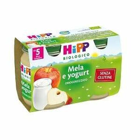 Hipp bio omogeneizzato mela yoghurt 125 g 2 pezzi