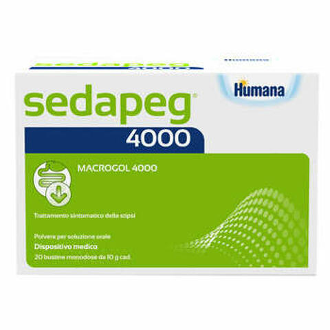 Sedapeg 4000 20 bustine monodose x 10g humana