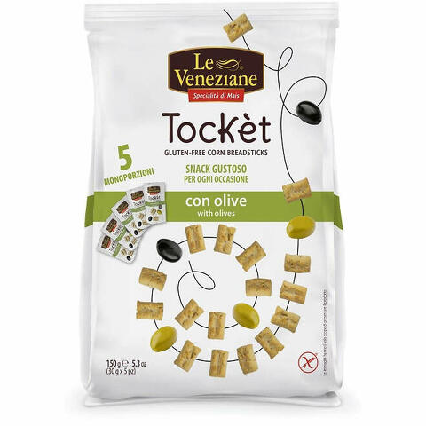 Le veneziane tocket multipack con olive 30 g x 5 pezzi