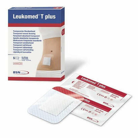 Medicazione post-operatoria leukomed t plus trasparente impermeabile 8 x 10 cm