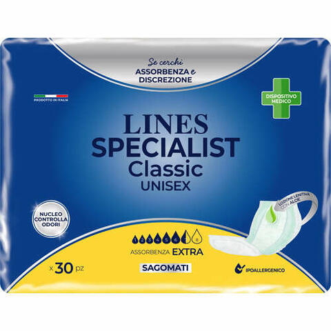 Pannolone lines specialist classic sagomato extra 30 pezzi