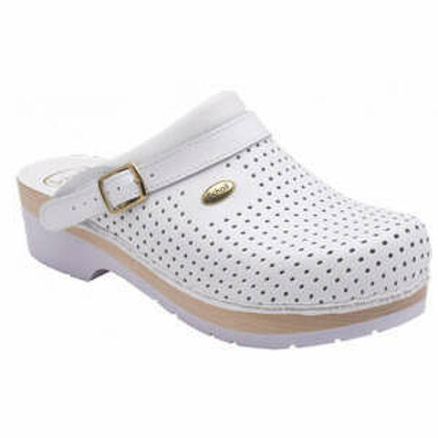 Clog s/comf.b/s ce bycast bis unisex white woods bianco 40